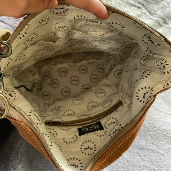 Myra Bag Orange and Brown Crossbody Bag - Picture 3 of 3